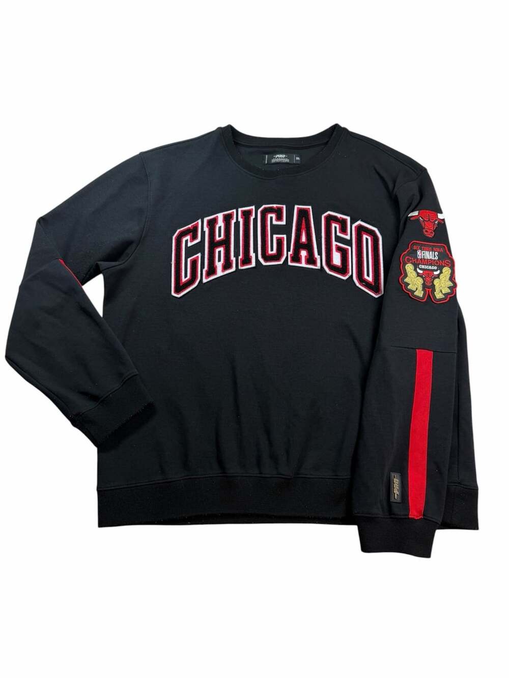 Pro Standard Chicago Bulls Sweatshirt Mens 2XL Six Time NBA Champions Patch